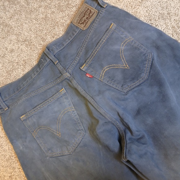 Levi Strauss & Co. Denim - Levis High Waisted Straight Leg Jeans Blue Faded Wash Size 32 Vintage Style